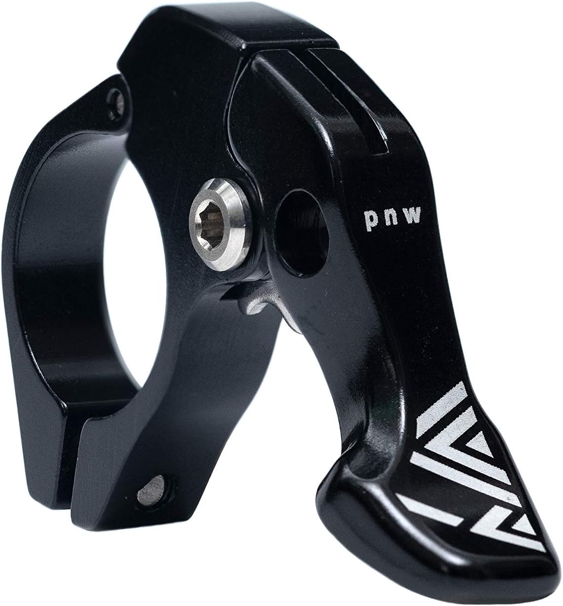 PNW Components Puget MTB Dropper Lever Kit 2X Front Shifter Compatible, Stainless Steel, Black