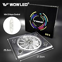Vista 3 de WFPOWER USB RGB LED Cooler Cooling Fan Stand, Multi-Color LED Light Cooler Pad Stand Accessories Compatible with PS4, PS4 Pro, PS4 Slim, Xbox One X