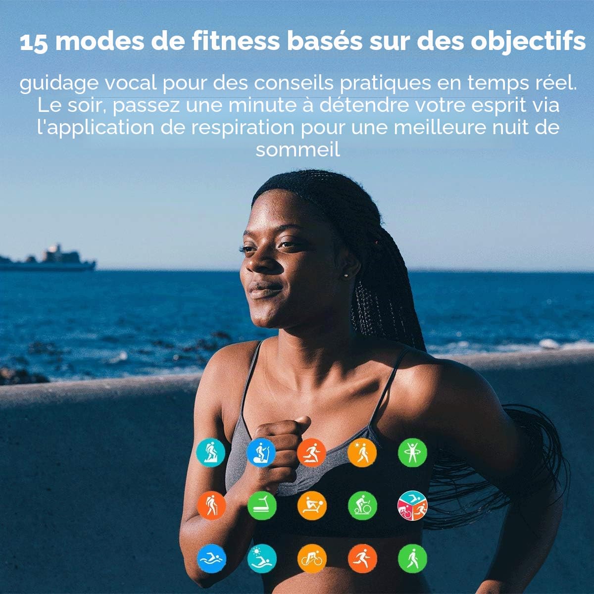 Honor MagicWatch 2 Montre Connectée 46mm Montre Intelligente Homme Bluetooth, Moniteur de Fréquence Cardiaque et de Stress Spo2, GPS, 5ATM Tracker d'Activité, Noir
