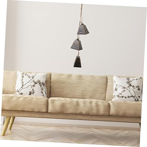 Miniatura 4 de Yardenfun Campana cuadrada para manualidades, campanas colgantes, campanas de viento para exteriores, campanas de trineo, campanas de latón,