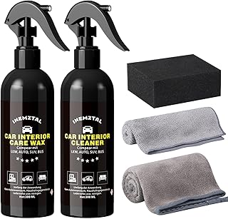 Sponsored You’re seeing this ad based on the product’s relevance to your search query.Learn more about this advertisement Professional interior cleaner set, deep pore cleaning of all materials installed in the vehicle, contains 300 ml interior cleaner, 300 ml, interior care, wax, professional waxed cloths, microfibre tuc