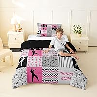 Vista 83 de Erosebridal Juego de ropa de cama personalizado con diseño de carrera de barril, colcha occidental a cuadros, juego de edredón con estrellas