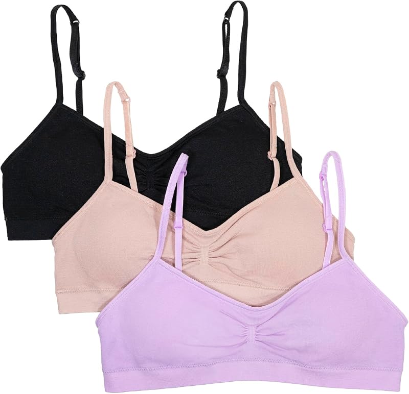 Fruit of The Loom Girls' Seamless Trainer Bra with Removable Modesty Pads