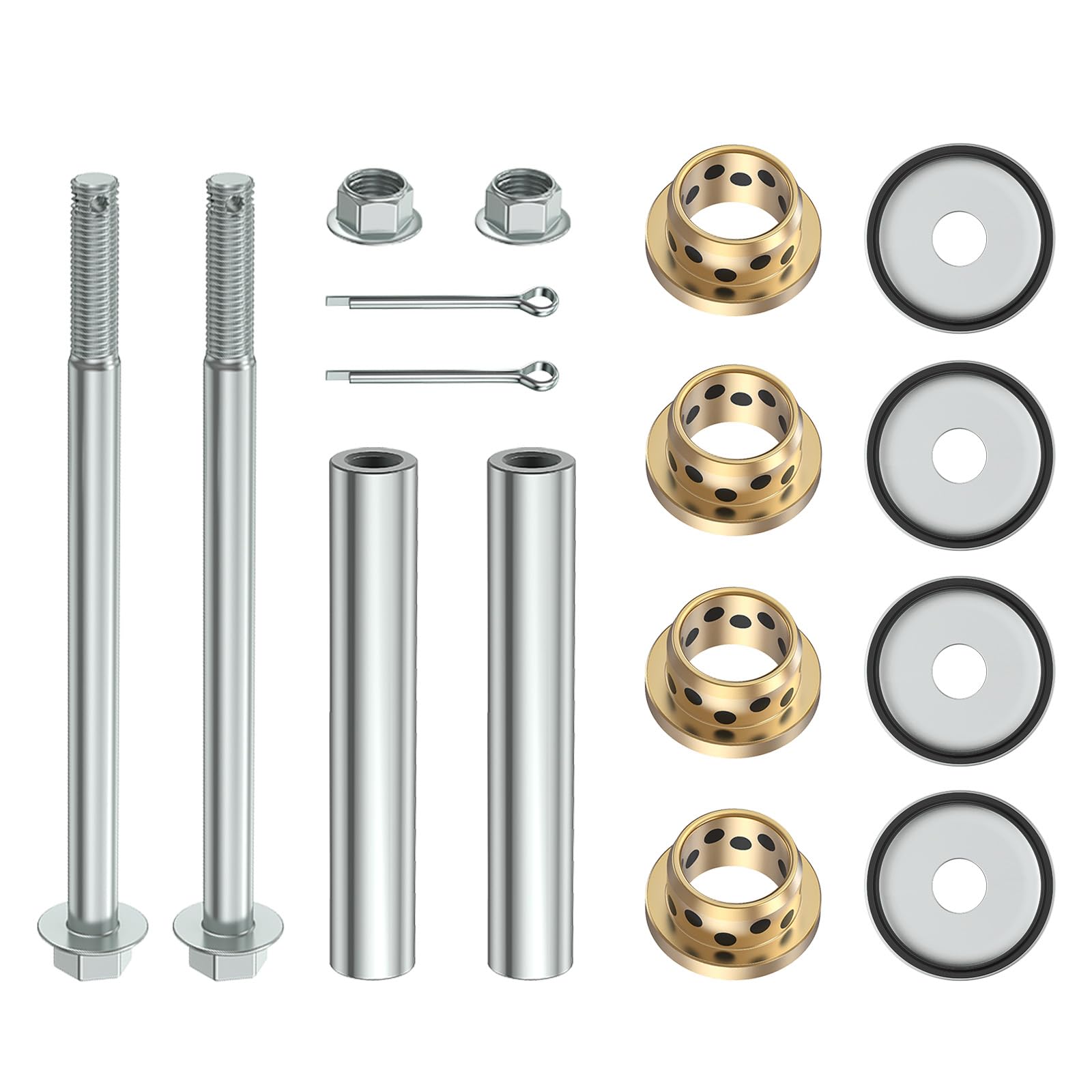 Yamaha G29 Spindle Repair Kit, Golf Cart King Pin Spindle Knuckle Bushing Repair Kit for Yamaha G22, G29, Driver, Driver 2 Golf Carts, Replace OEM# 90381-17067-00, 2NL-23448-00-00