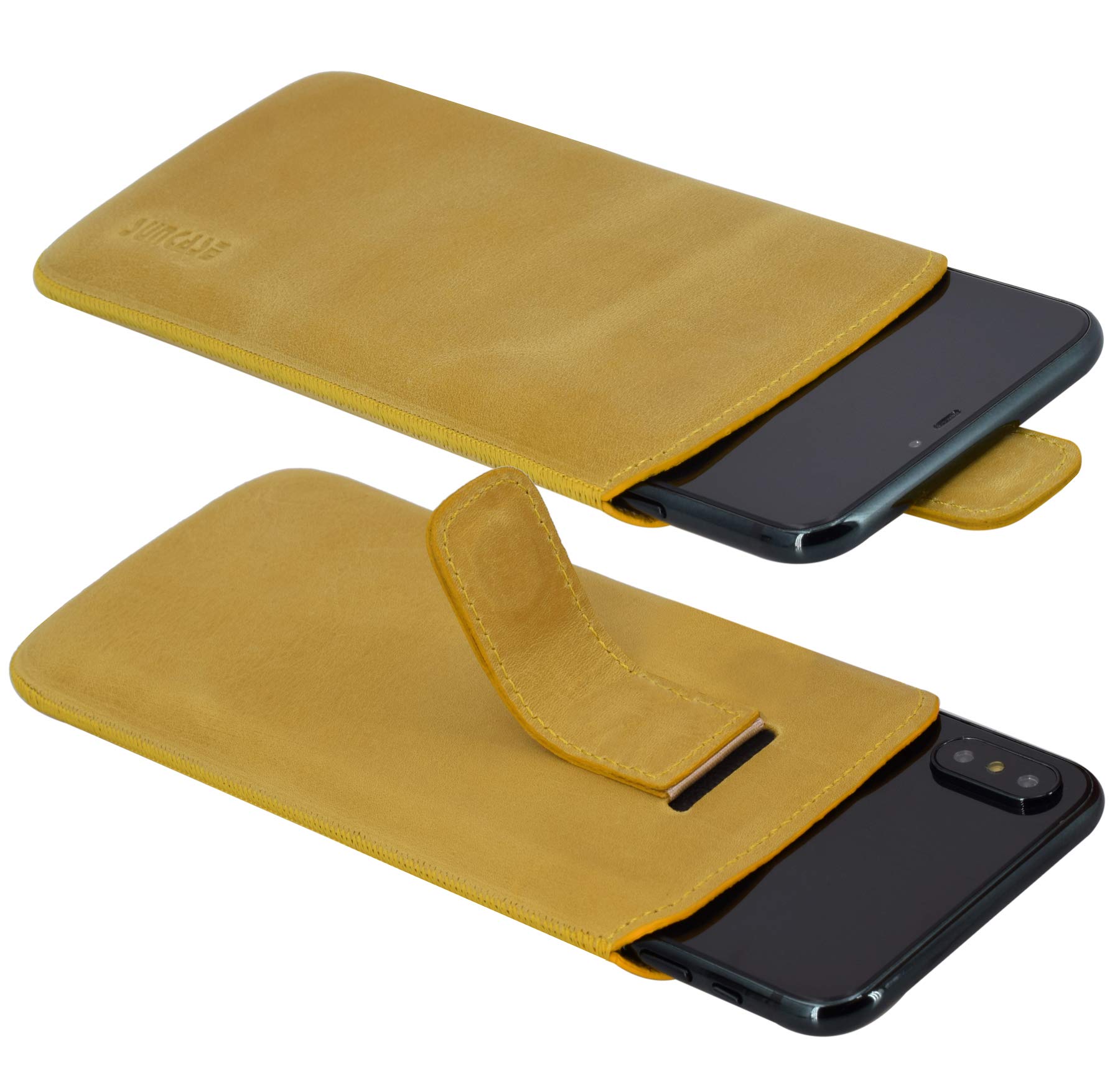 Suncase Slim-Edition Custodia In Vera Pelle Con Apertura A Strappo – Colore Caffè Anticato - 2