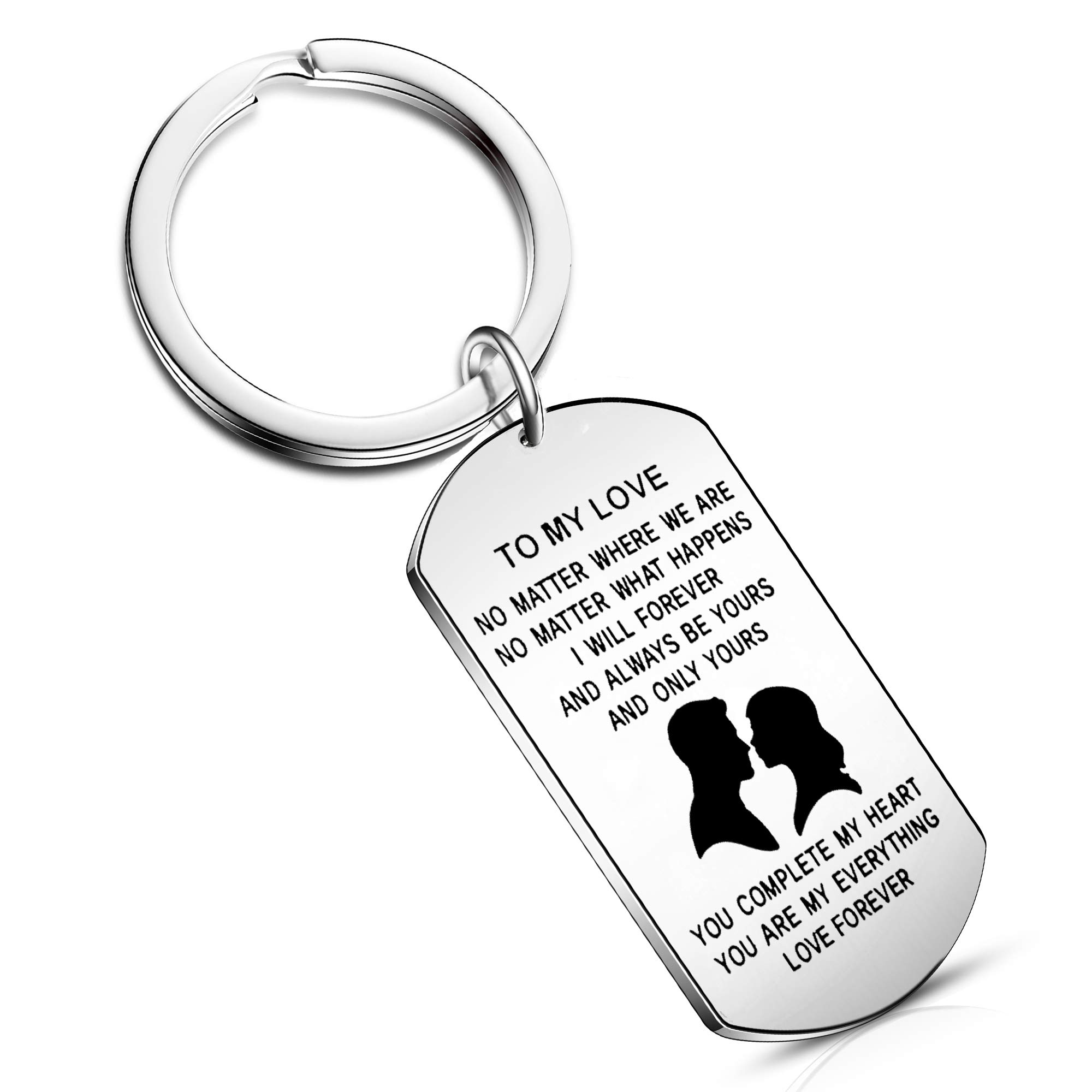 Wife Husband Keychain Gifts Best Friend Soulmate Love You Always And Forever Men Gifts, Style2-to My Love, Medium