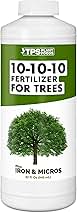 TPS NUTRIENTS Liquid 10-10-10 Fertilizer for Trees and Shrubs, Triple Ten NPK Plus Iron and Micros, Liquid Plant Food, 32 oz (1 Quart)