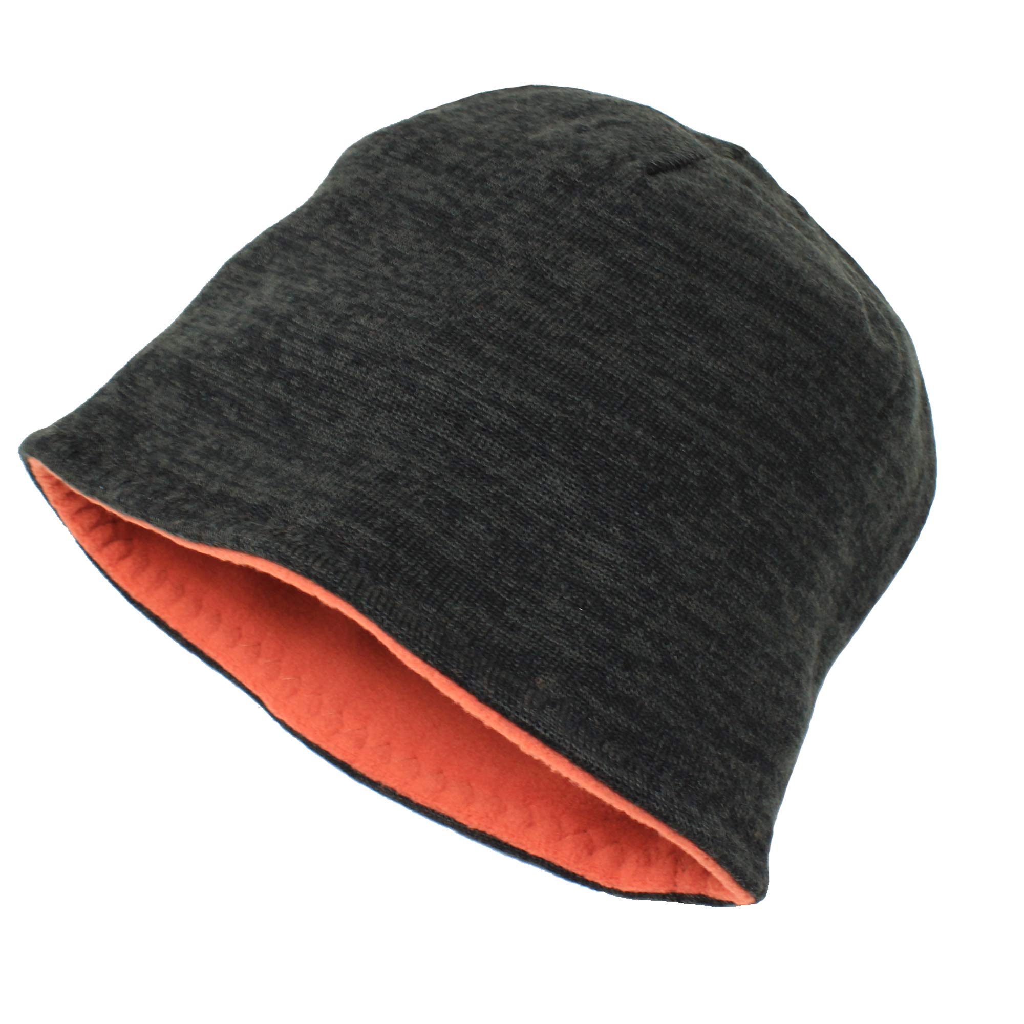 SOBEYO Unisex Reversible Beanie Two-Tone Inner Micro-Fleece
