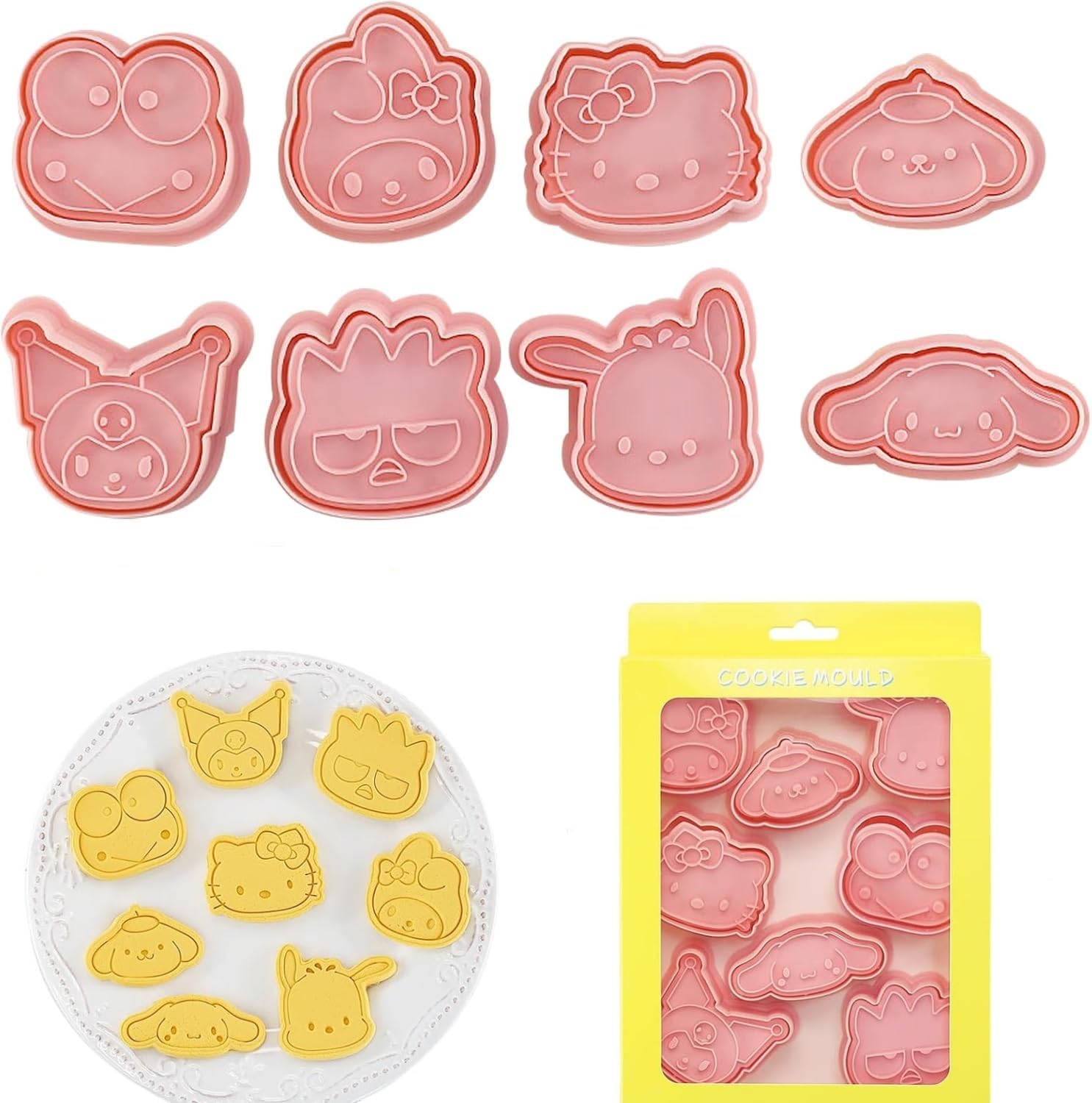 アンパンマン クッキー抜きセット 10個入り お菓子作りキット チョコレート型抜き 製菓道具 プレスタイプ 子供向け 手作り景品