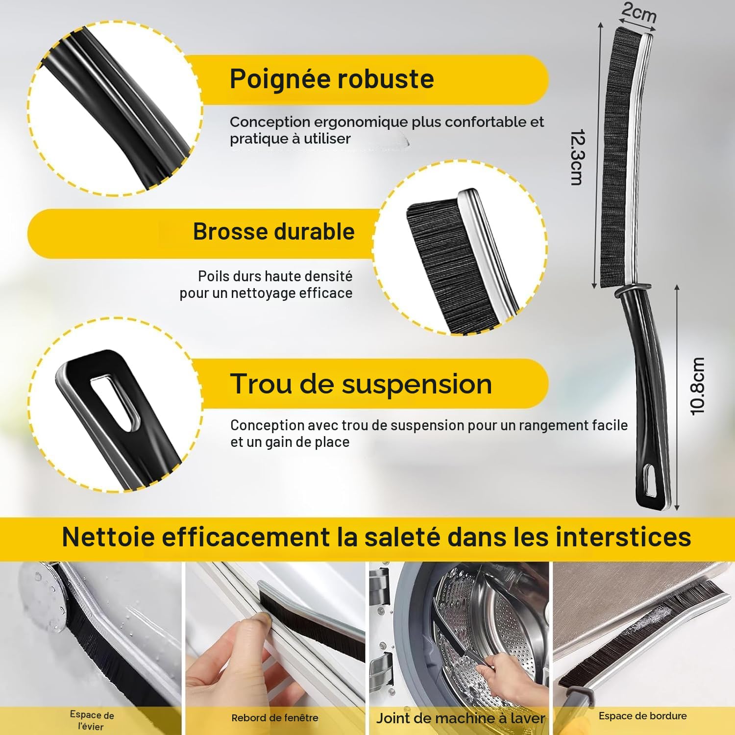 13PCS Brosse Nettoyage Perceuse, Nettoyage Voiture Brosse Visseuse avec 2 Brosses Joint Carrelage, Brosses de Nettoyage Électrique pour Voiture Jantes Carrelage Tapis Cuisine Toilettes