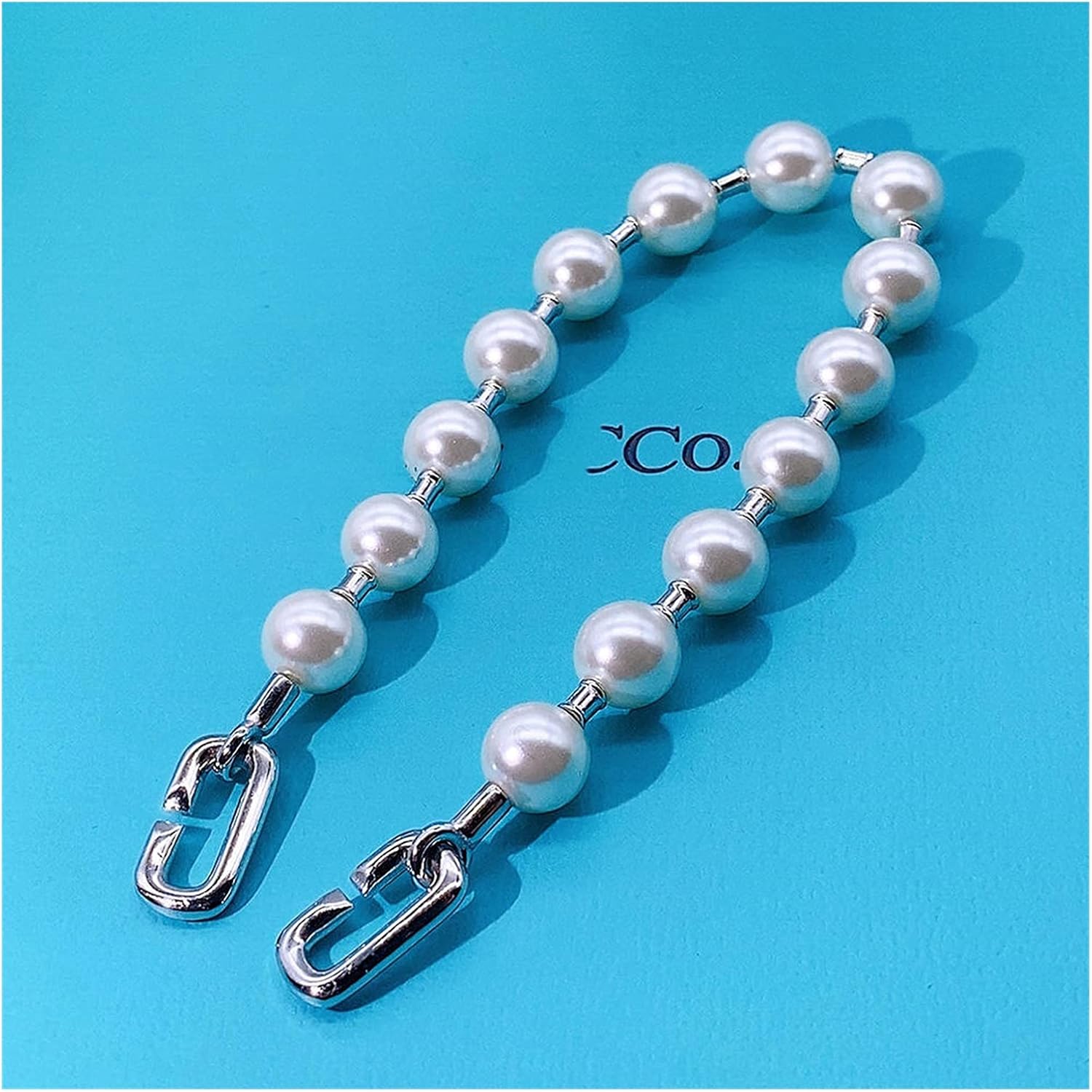 Bracelets for Womens 925 Pure Classic Heart Shaped u Buckle Pearl Chain America and Europe pop Woman Hearts China 21cm
