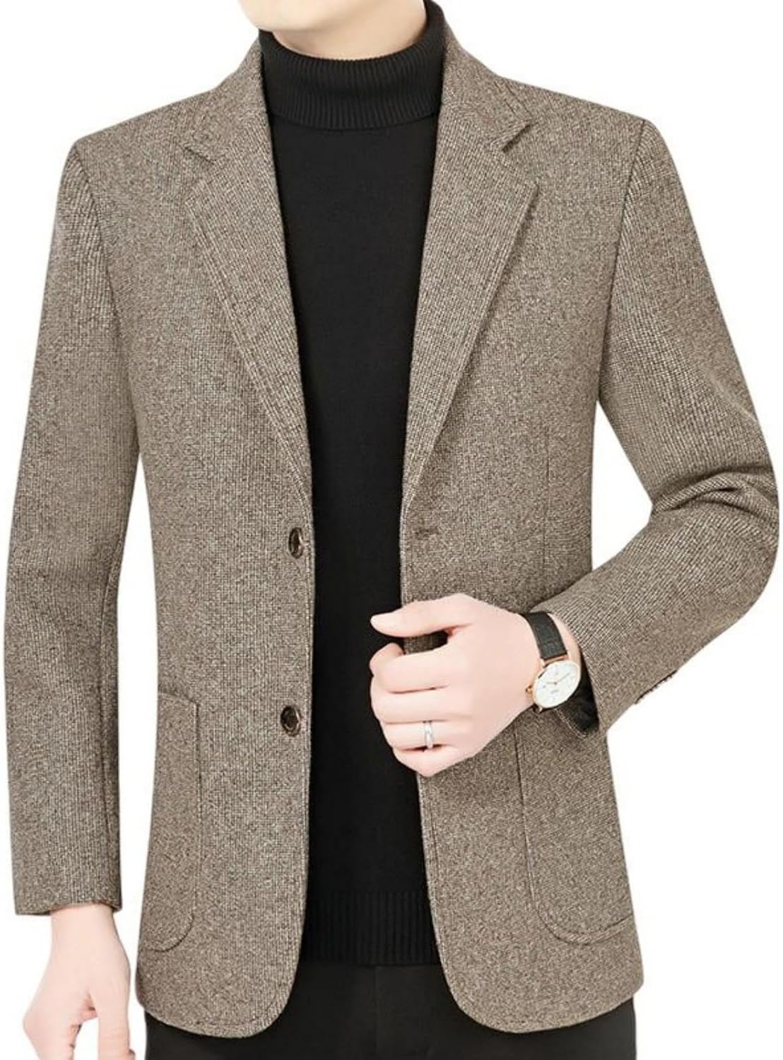 Men’s Spring Autumn Korean-Style Middle-Aged Business Casual Blazer