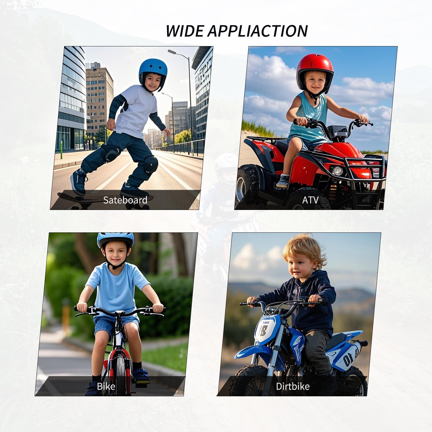 Traje de motocicleta para niños, equipo de motocross con protector de codo, rodilleras, espinilleras, protector de columna vertebral, equipo de motocross, carreras para deportes al aire libre