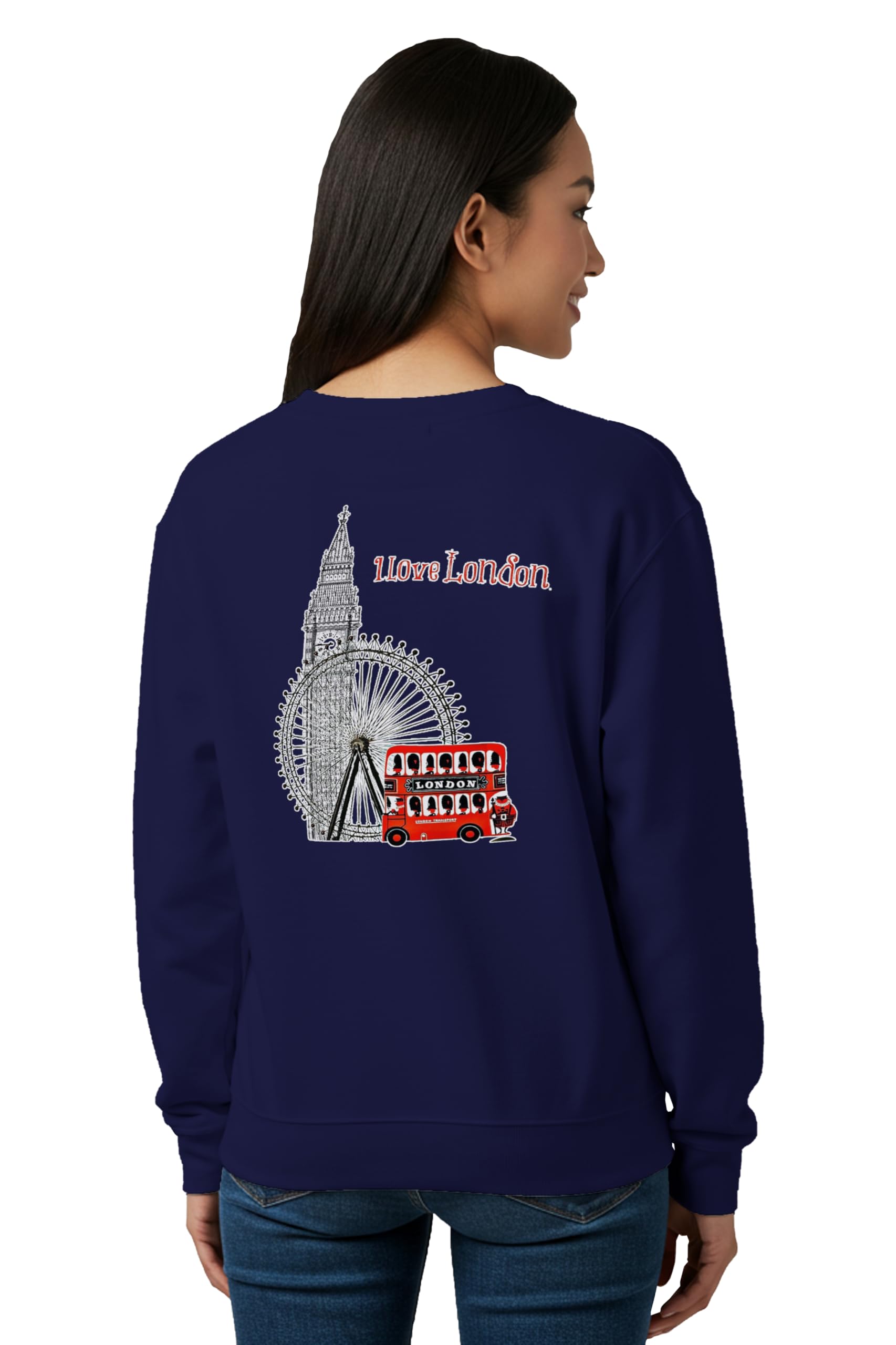 buy that trendz Winter Sweatshirt for Women I Love London Printed Cotton Blend Full Sleeve Crew Neck Regular Fit Casual Gen Z Womens Sweatshirt-picture-40
