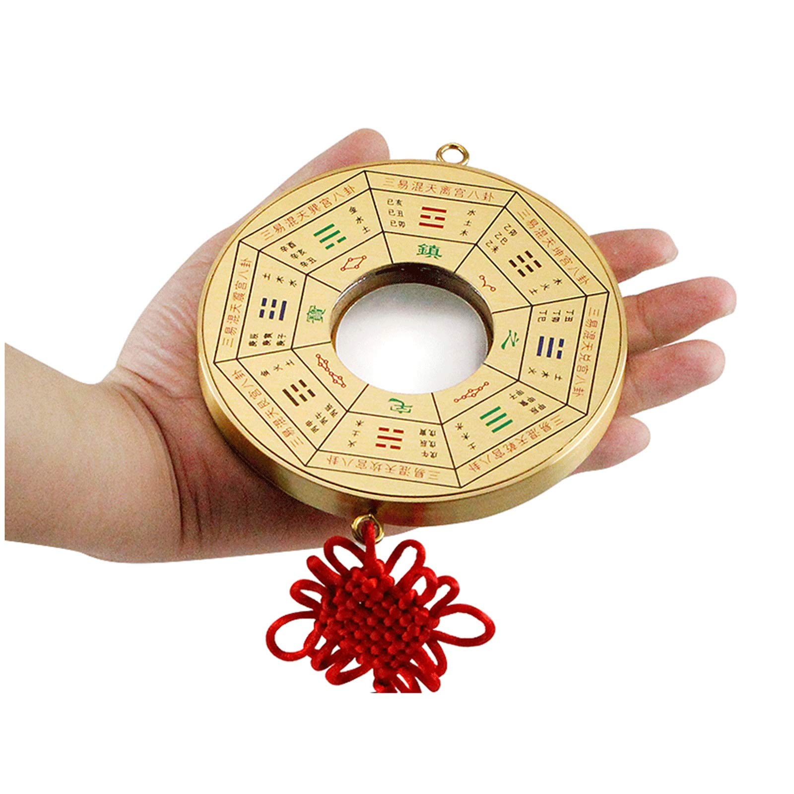 Specchio Concavo di Feng Shui Bagua Chinese Feng Shui convesso Bagua Specchio Bronzo specchio porta casa ciondolo domestico pendente Feng Shui ornamenti (facile da appendere) Per Ornamento di Affari d