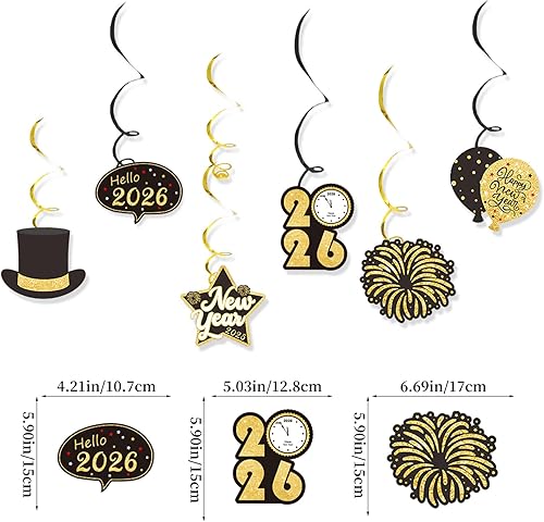 Miniatura 2 de Decoraciones de remolinos colgantes de Navidad, pancarta de decoración de Navidad, decoraciones de remolinos colgantes, adecuados para juegos de