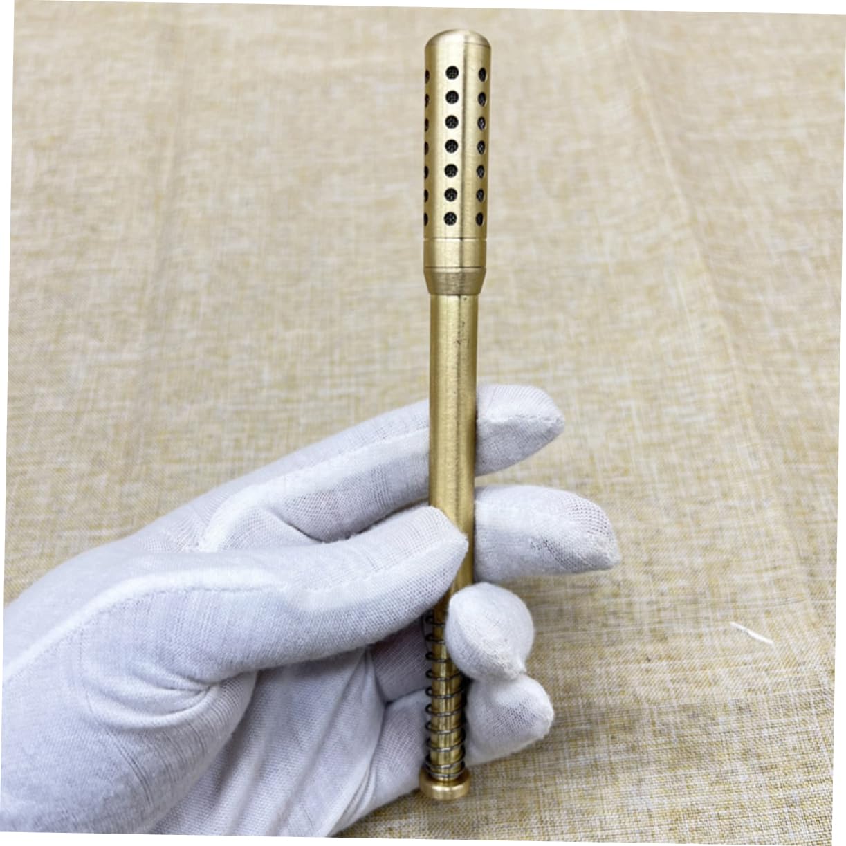 Gogogmee Brass Moxibustion Stick for Face Body Roller Moxibustion Tool Moxa Sticks