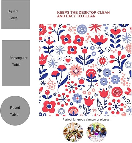 Vista 32 de Outer Space Mantel Redondo para Mesa De 4 Sillas Bue Orangerustic Mantel decorativo de mesa 30 x 30 pulgadas