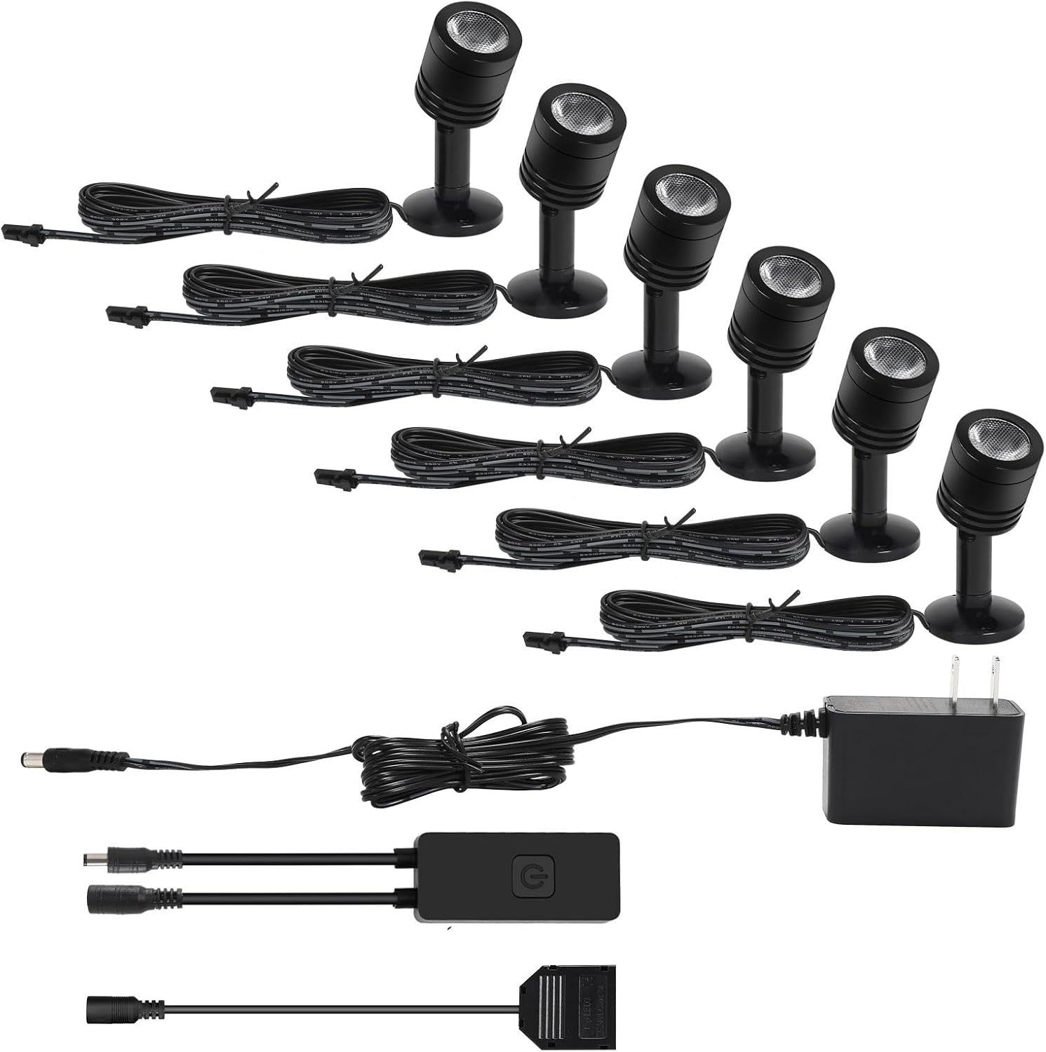 Taysing LED Mini Indoor Spotlight – Accent Lighting for Display Shelves, Paintings, Plants, Jewelry, Showcase, Under Cabinet – Adjustable Indoor Spot Light(Cold White Dimming&Timing)