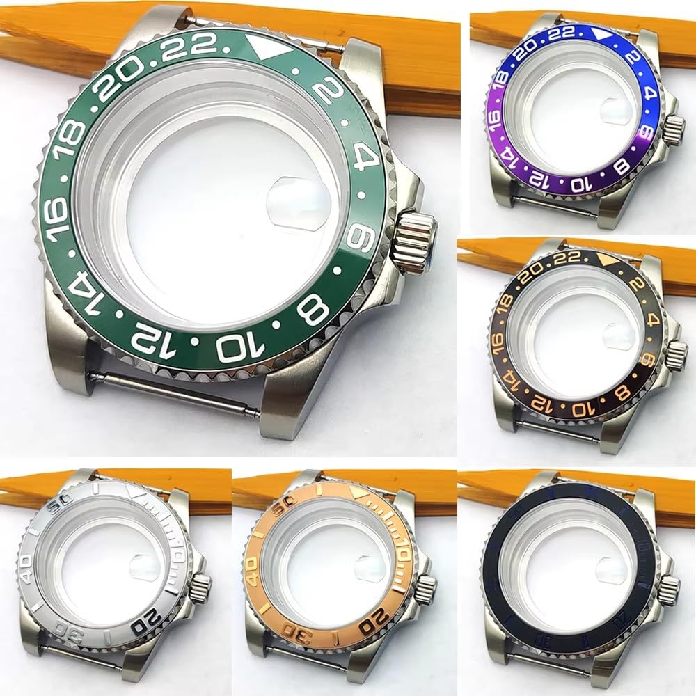 40mm Zestaw Modyfikacji Zegarka, Kompatybilna z Mechanizm NH35 NH36, 316L Stal Nierdzewna Przezroczysty Dekiel Koperta Zegarka 28,5mm Tarcza dla Rolex Yacht-Master