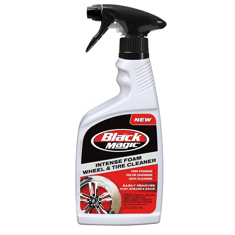Black Magic 120228 Limpador Espumante Intenso para Rodas e Pneus, 650 mL