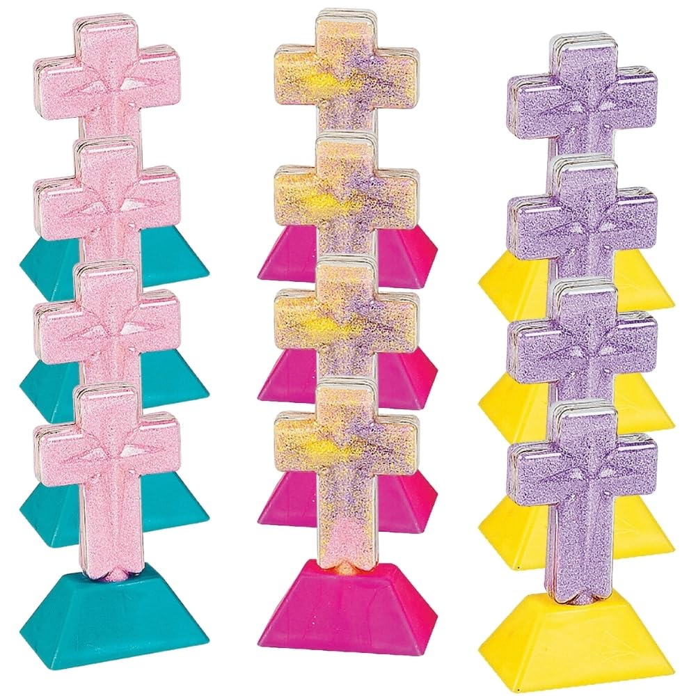 Sand Art Crosses (1 Dz) - Crafts for Kids and Fun Home Activities