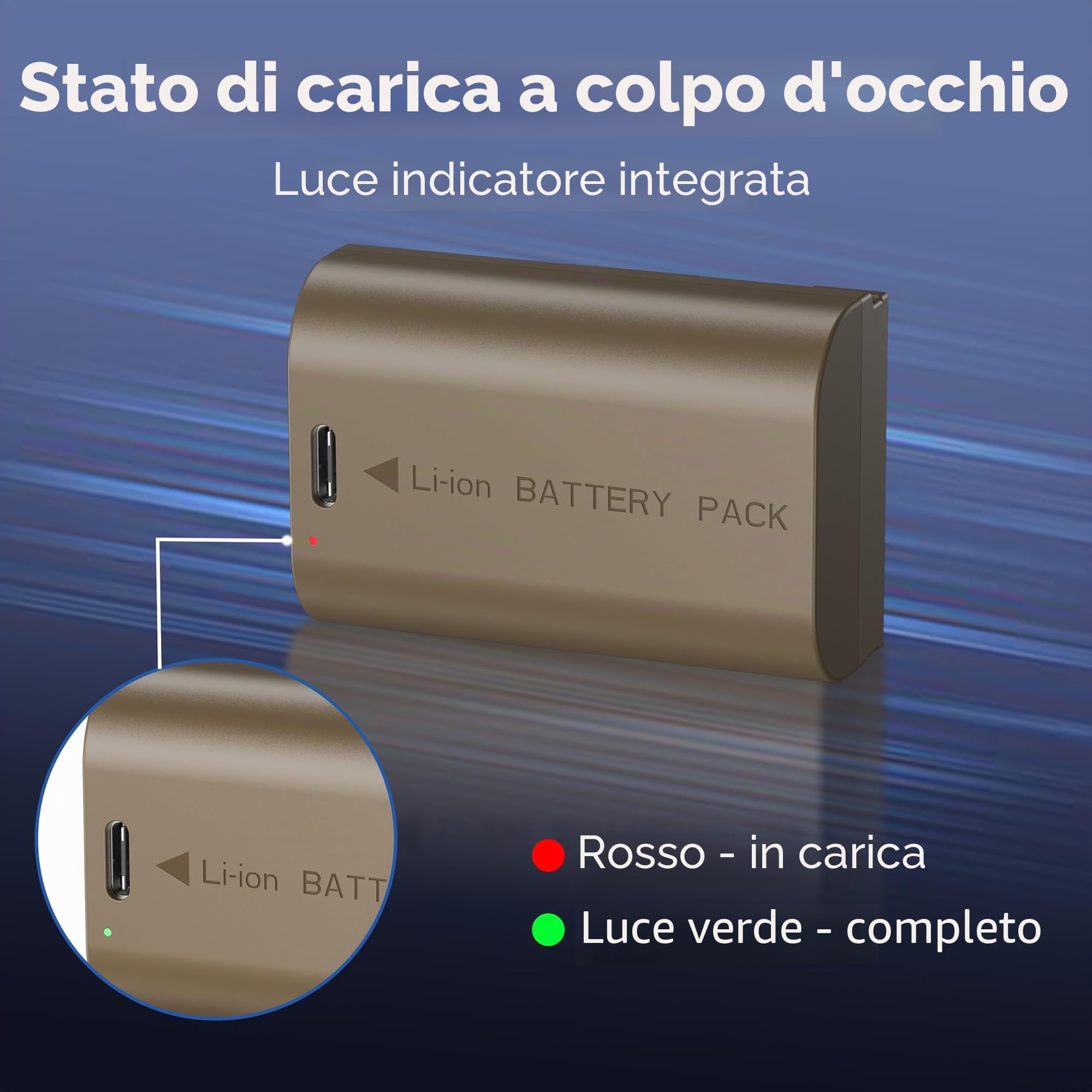 Batterie LP-E6 (2 pezzi) con cavo USB-C 2 in 1, 3000mAh, compatibili con Canon LP-E6/LP-E6N, EOS 5D II/III/IV, 6D/6D II, 7D/7D II, 60D/70D/80D/90D e altro