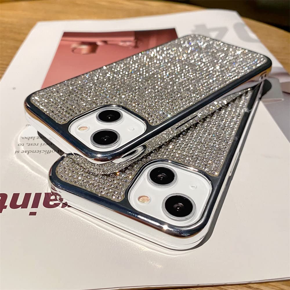 Custodia Glitter Liquido Per IPhone 12 Pro 6.1" Con Anello Portadita E Supporto Magnetico – Brillantini Scintillanti Che Fluttuano, Morbida TPU, Golden YBH