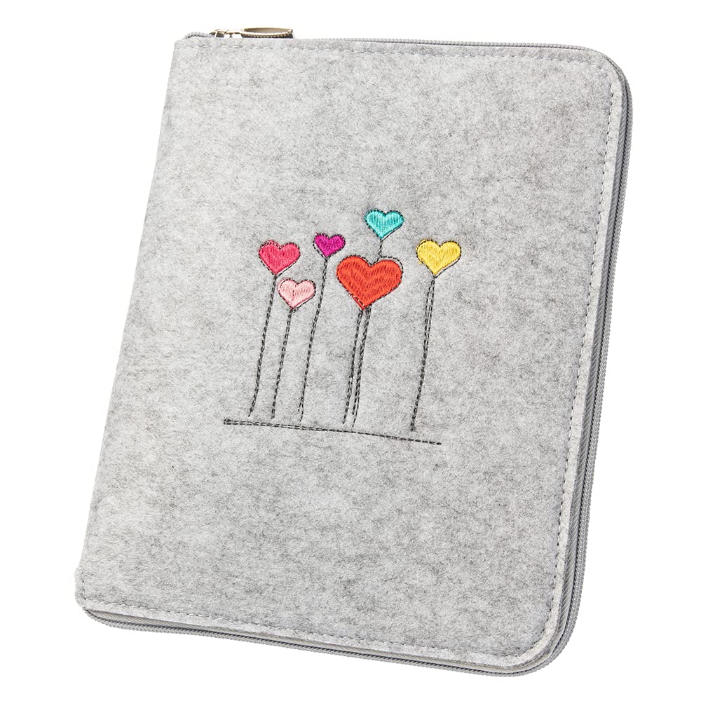 Protege Carnet De Santé Avec Fermeture éclair Luxdag Étui Pour Carnet De Santé Avec élastique En Feutre (couleur Et Motif Au Choix) – Étui Pour Carnet D'examen Pour Enfant Et Carnet De
