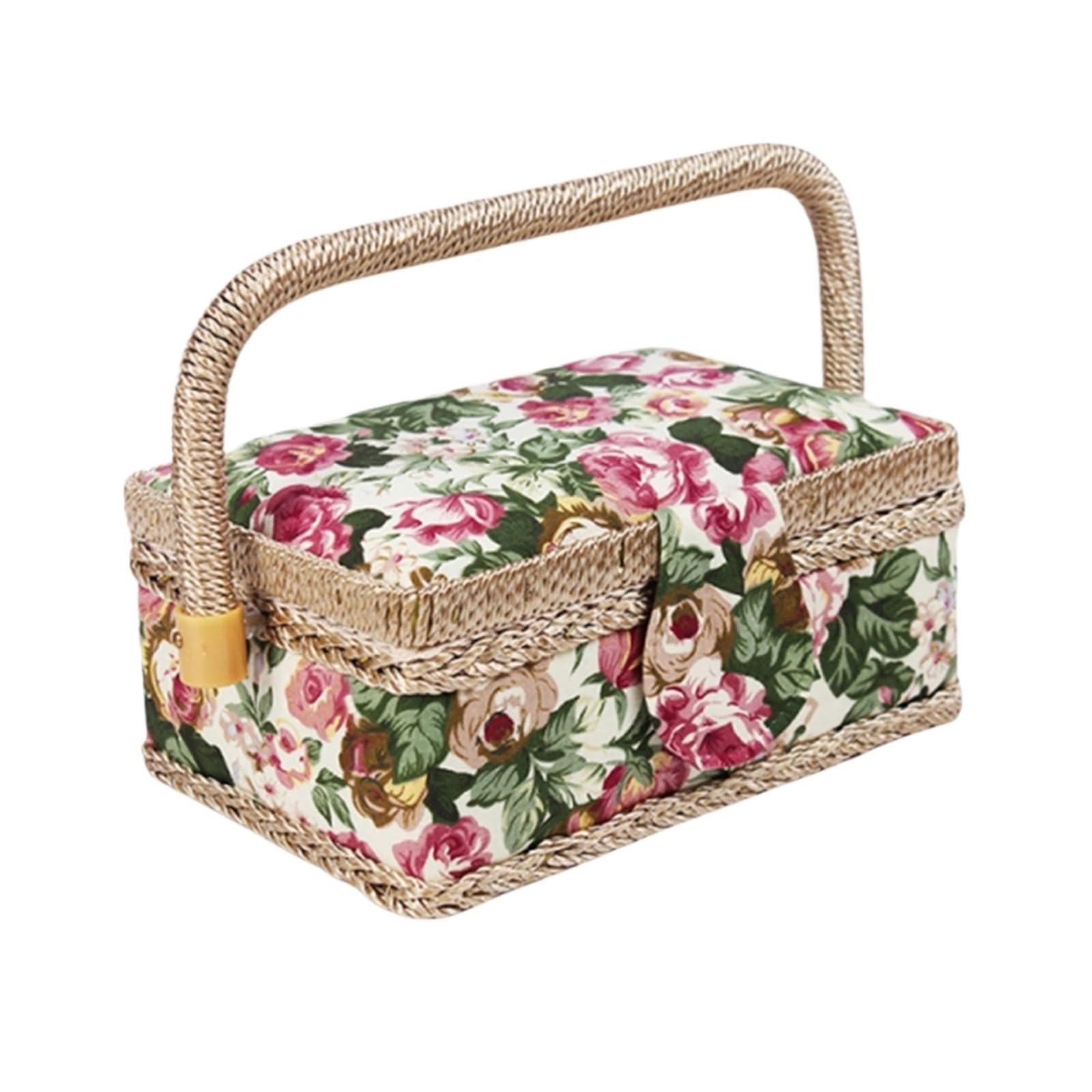 Hand-Carried Sewing Basket Vintage Sewing Kits Carrying Bag Fabric Storage Basket