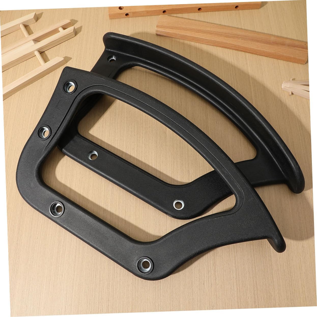 jojofuny 4Pcs Sturdy Chair Arm Rests Replacement Parts for Office and Gaming Chairs Arm Rest Accessories for Comfort and Stability