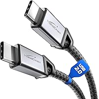 KabelDirekt – Cavo USB-C per Ricarica Veloce, Connettori Metallici + Intrecciato in Nylon