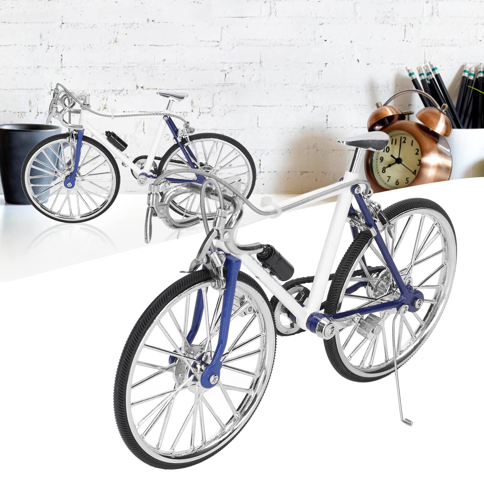 Ozdoba Modelu Mini Roweru, 1:10 Kolekcje Rowerów o Wysokiej Symulowanej Stopie Retro Miniaturowa Figurka Kreatywna Figurka Rowerowa Decor