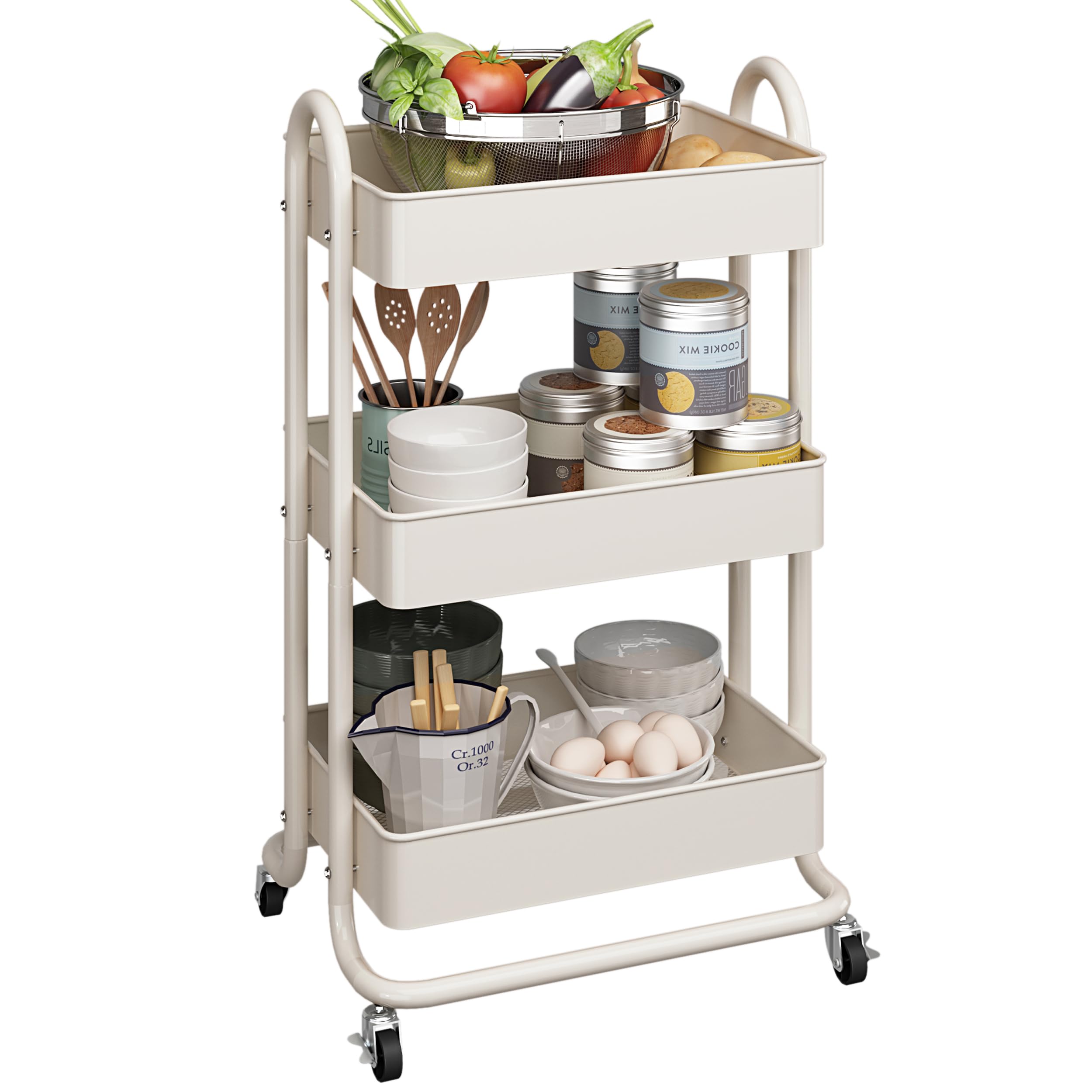MIOCASA 3-Tier Metal Cart