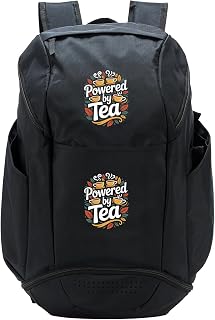 Powered By Tea Steaming Cups Leaves Sport Backpack