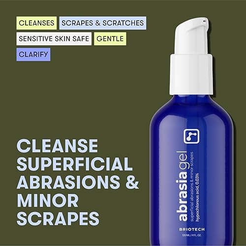 Miniatura 3 de BrioCare - Gel de abrasia, limpie abrasiones y cortes menores y rasguños, hidrogel hipocloroso HOCl vegano, alivio de la irritación de secado