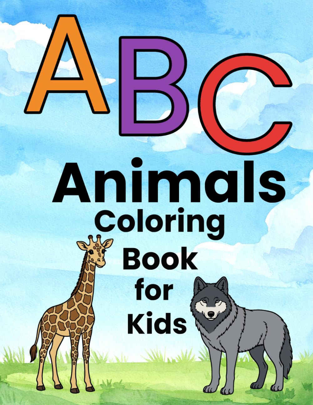 ABC Animals Coloring Book for Kids: A Fun A to Z Learning Adventure