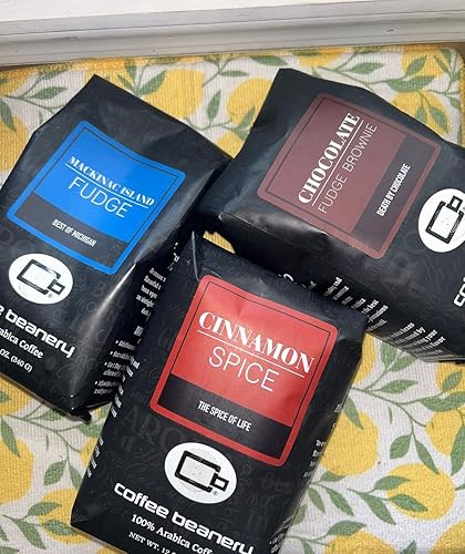 Miniatura 4 de Café con sabor a dulce de chocolate, café arábica especial, tostado medio, 12 onzas, grano entero