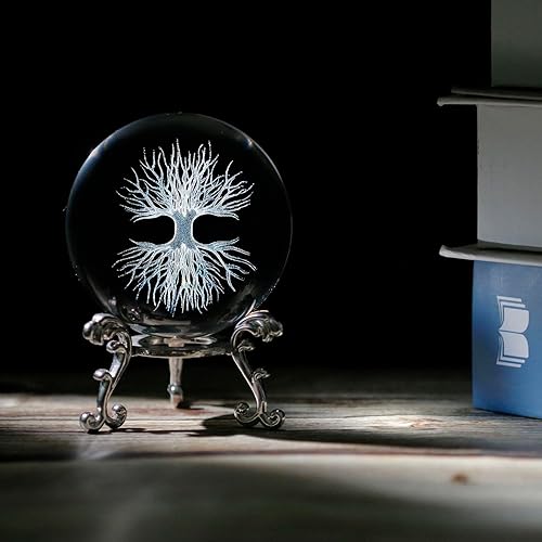 Miniatura 7 de vskikris Moon Fariy - Bola de cristal y árbol de la vida, decoración decorativa 3D