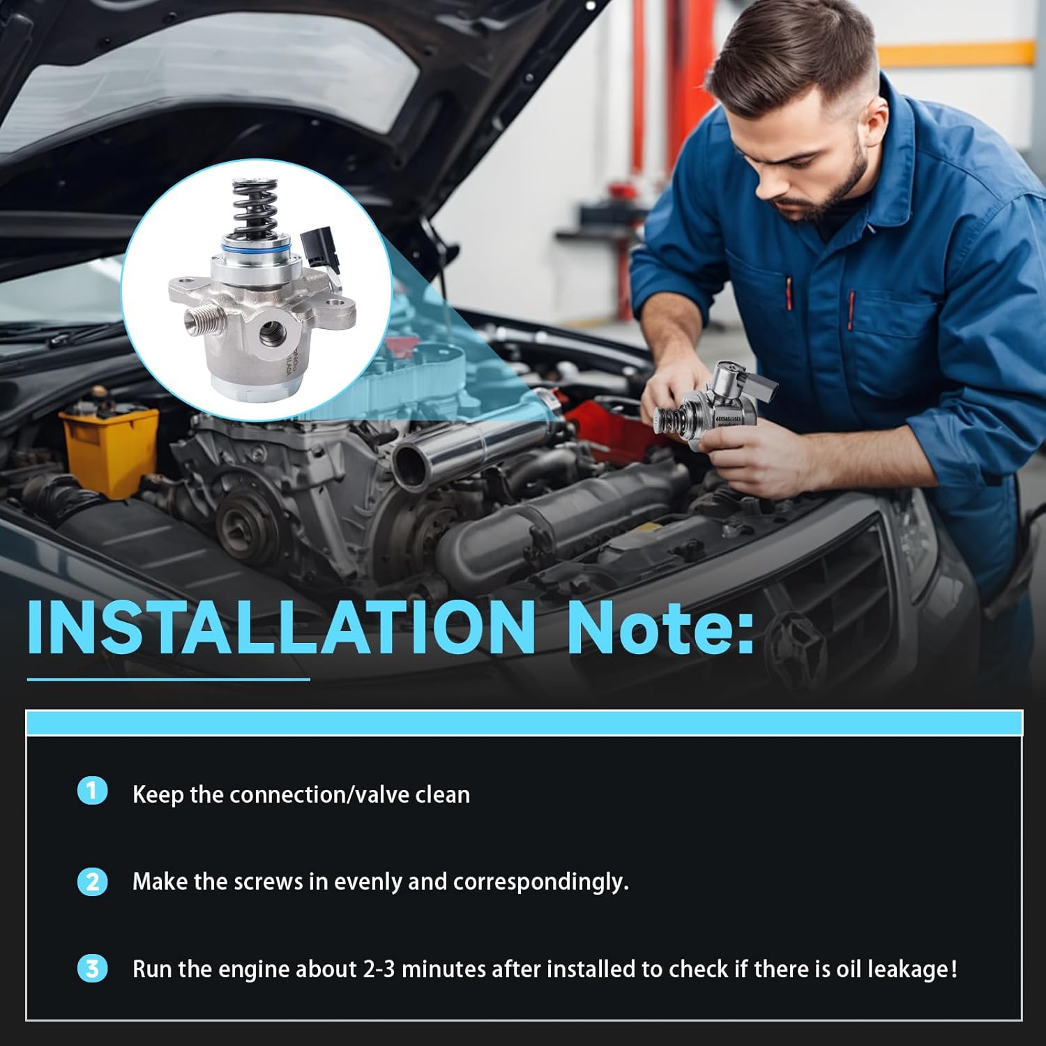 16630-1LA0A High pressure fuel pump - Replace with INFINITI M56 Q70 Q70L QX56 QX80 Nissan Armada NV2500 NV3500 TITAN TITAN XD - OEM:GDP715 16630-1LA0B