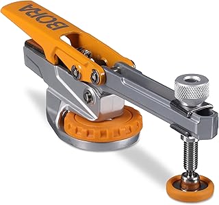 Bora Auto Adjust Hold Down Clamp Fits Standard 5/16-inch T Track - Universal T Slot Toggle Clamp for Woodworking Rotates 3...