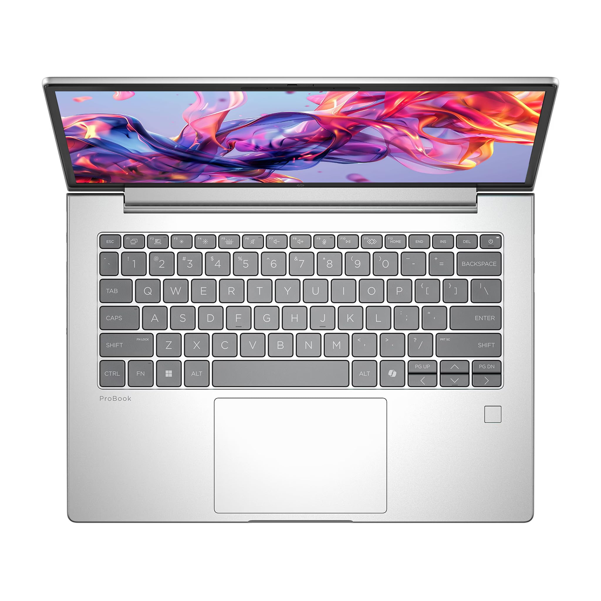 HP ProBook 4 G1a 14 Business Laptop, AMD Ryzen 5 230, 14" WUXGA IPS (1920x1200), 16 GB DDR5 RAM, 512 GB SSD, Radeon 760M, Fingerprint, Deutsches Tastaturlayout, Windows 11 Pro, Silber