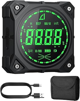 XUNTOP 4-Side Strong Magnetic Digital Angle Finder Level Box