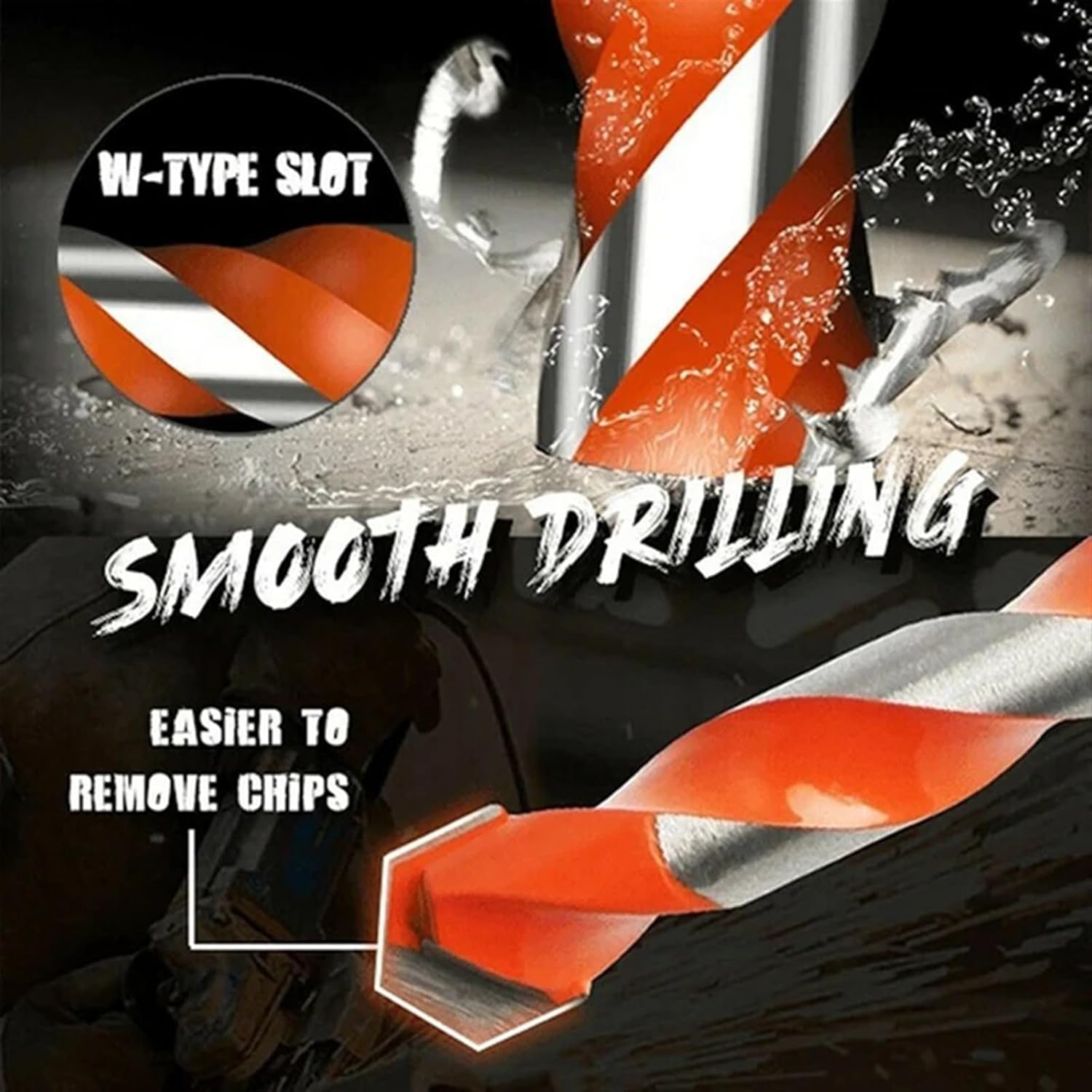 AVIMYA 4/5/7Pcs Multifunctional Drill Bits Ceramic Tile Drill Bits Set Marble Perforator Glass Drill Bit Woodworking Drill Bit Tools (Color : 7PCS)