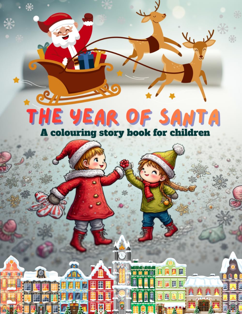 The Year of Santa: A colouring story book for children