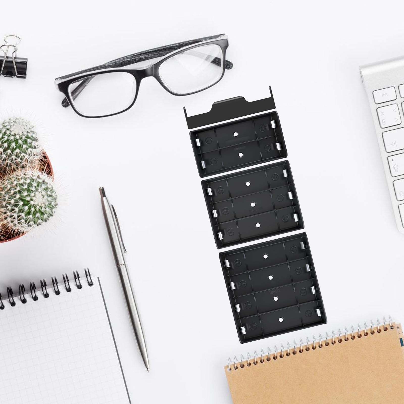 Cloudool 18650 Battery Housing Case Easy to Use Battery Storage Box for Robotics LED Lighting and Educational Experiments