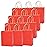 qiqee 32-Packs Red Paper Gift Bags with Handles Bulk 7.6x4.75x10.5 Medium Size Gift Bags Multiple Uses