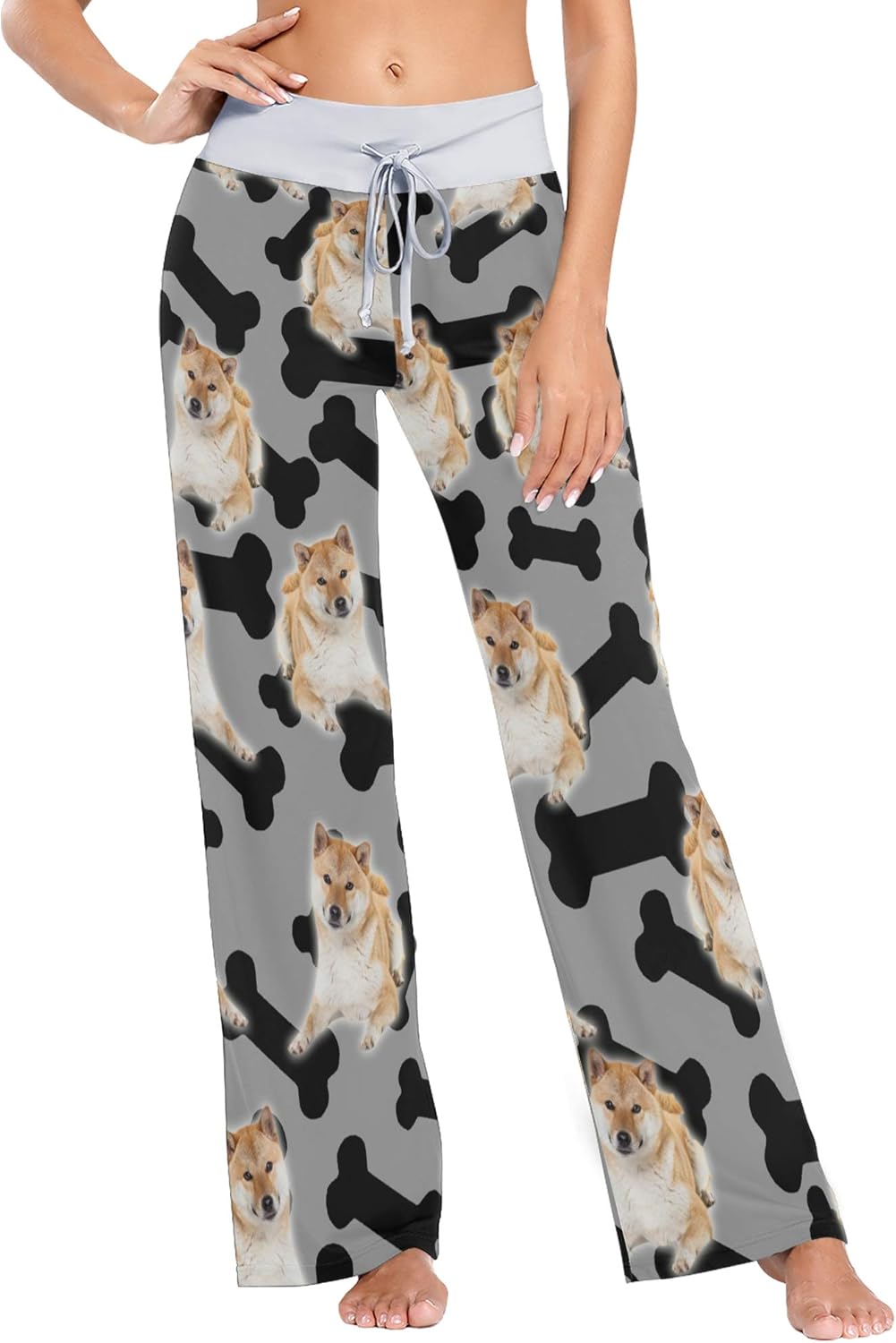 Women Pajama Pants Long Comfy Casual Drawstring Stretch Wide Leg Lounge Pants