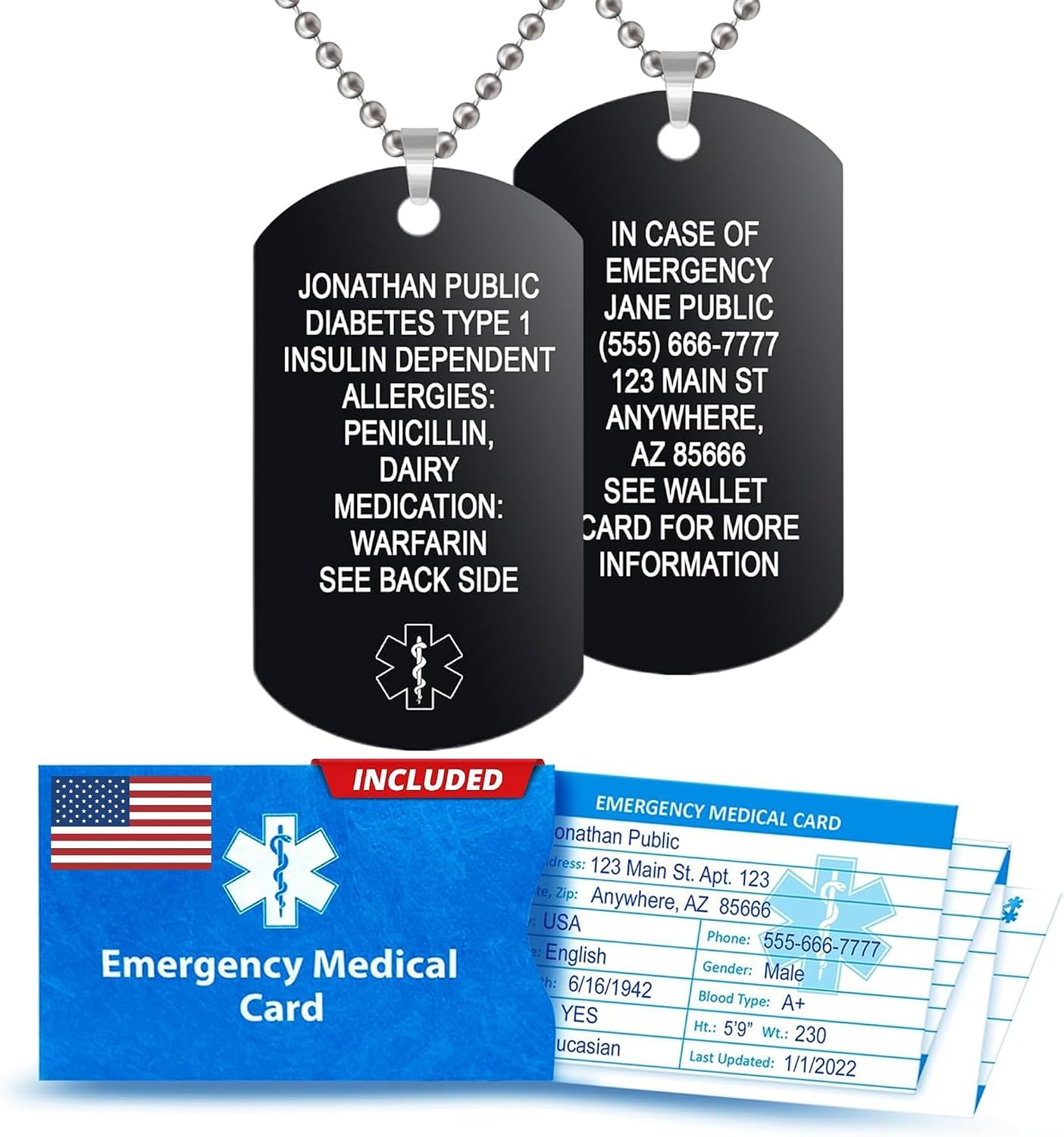 Universal Medical Data Medical Alert Necklace