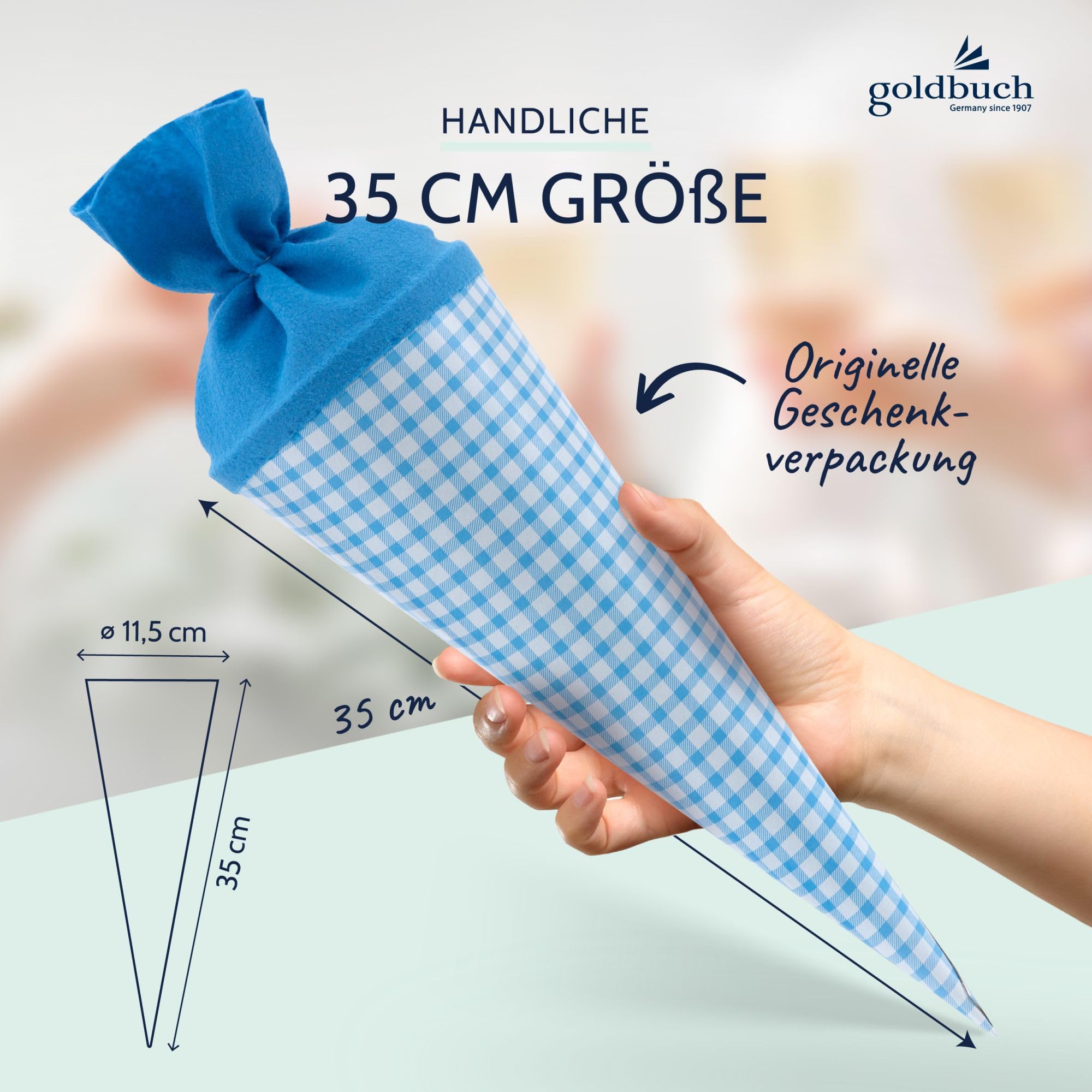 Goldbuch Sacchetto Regalo per Sorelle 35 cm Feltro